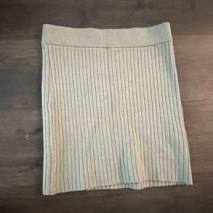 Abercrombie and fitch sweater mini skirt sage green